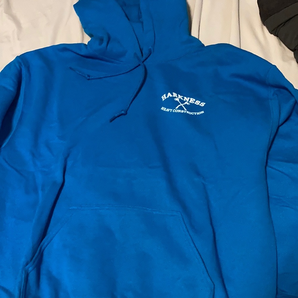 Blue hoodie